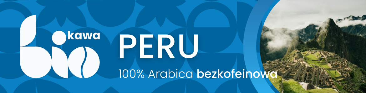 QUBA CAFFE Coffee Beans BIO Peru Decaffeinated 100% Arabica - 250g baner-kawa-ziarnista-peru-100arabica-bezkofeinowa-bio-organic-palarnia-quba-caffe