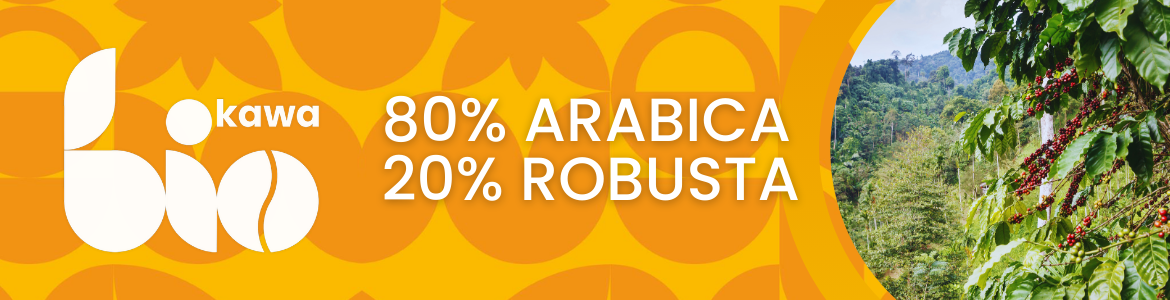Kawa ziarnista BIO 80/20 z palarni Quba Caffe - 1kg kawa-ziarnista-80arabica-20robusta-bio-organic-quba-caffe