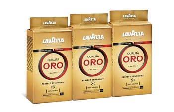 3x Kawa mielona Lavazza Qualita Oro 250g